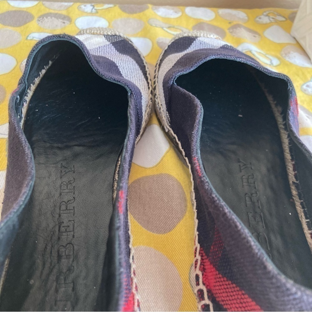 Burberry Hodgeson Nova espadrille slip ons size 39 - Picture 7 of 16